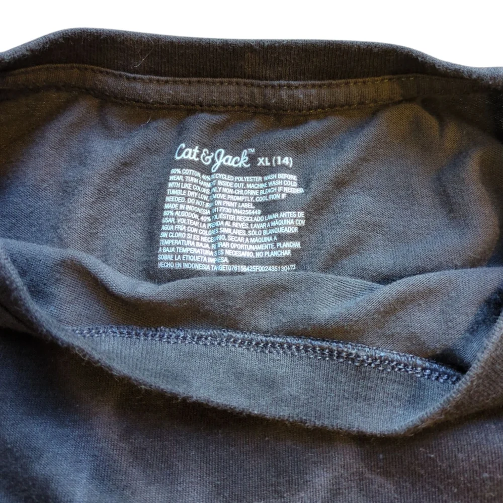 Bundle: 4 Cat & Jack T-shirts, Tie-dye, Striped, Checkered XL 14-16 Short Sleeve - Picture 3 of 12